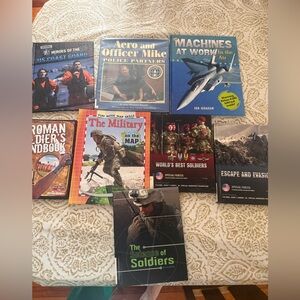 Military kids books lot